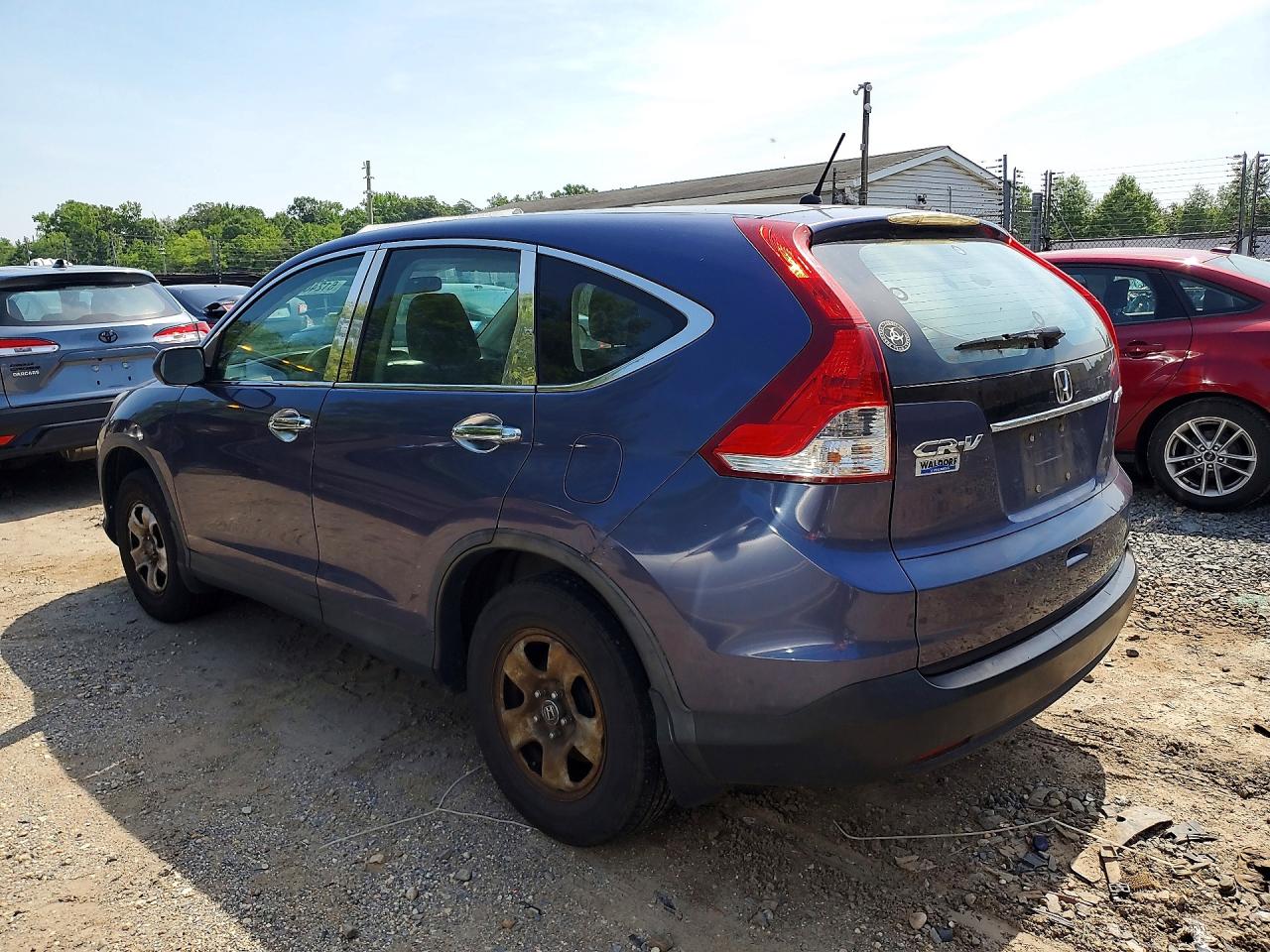 2013 Honda Cr-v Lx Blue vin: 5J6RM4H33DL015575