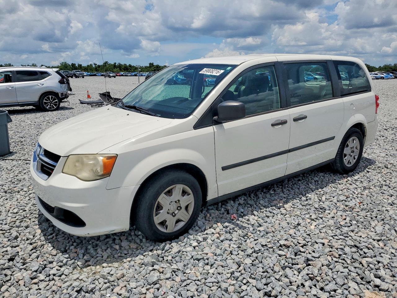 2012 Dodge Grand Caravan Se White vin: 2C4RDGBG8CR415110