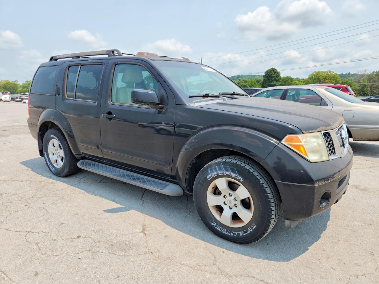 2007 Nissan Pathfinder S Black vin: 5N1AR18UX7C609012