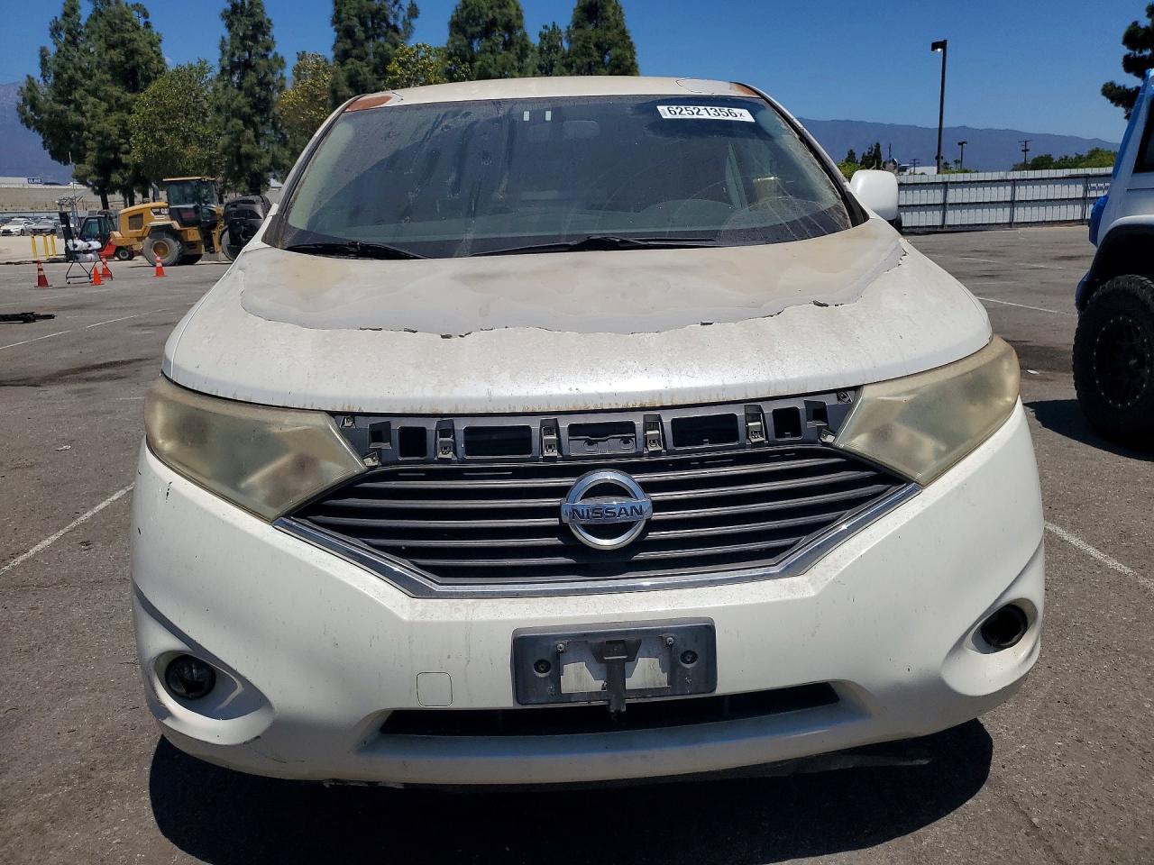 2012 Nissan Quest 3.5 S White vin: JN8AE2KP1C9049174