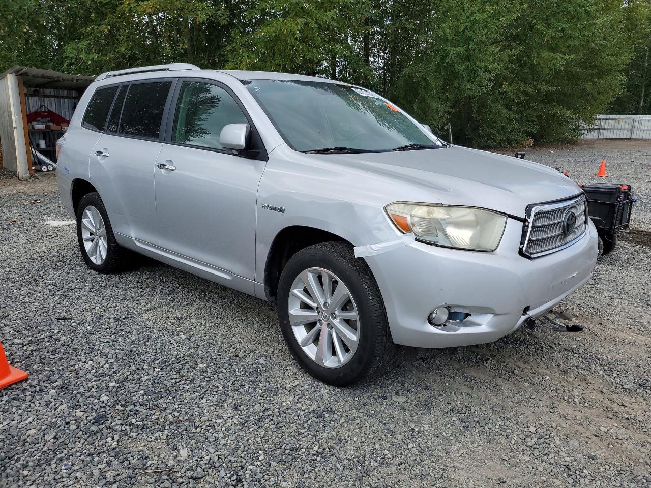 2010 Toyota Highlander Hybrid Серебряный vin: JTEBW3EH4A2043054