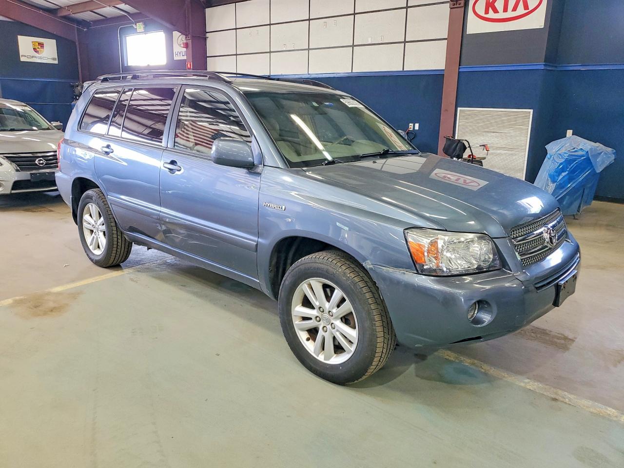 2006 Toyota Highlander Hybrid Blue vin: JTEEW21A960023532