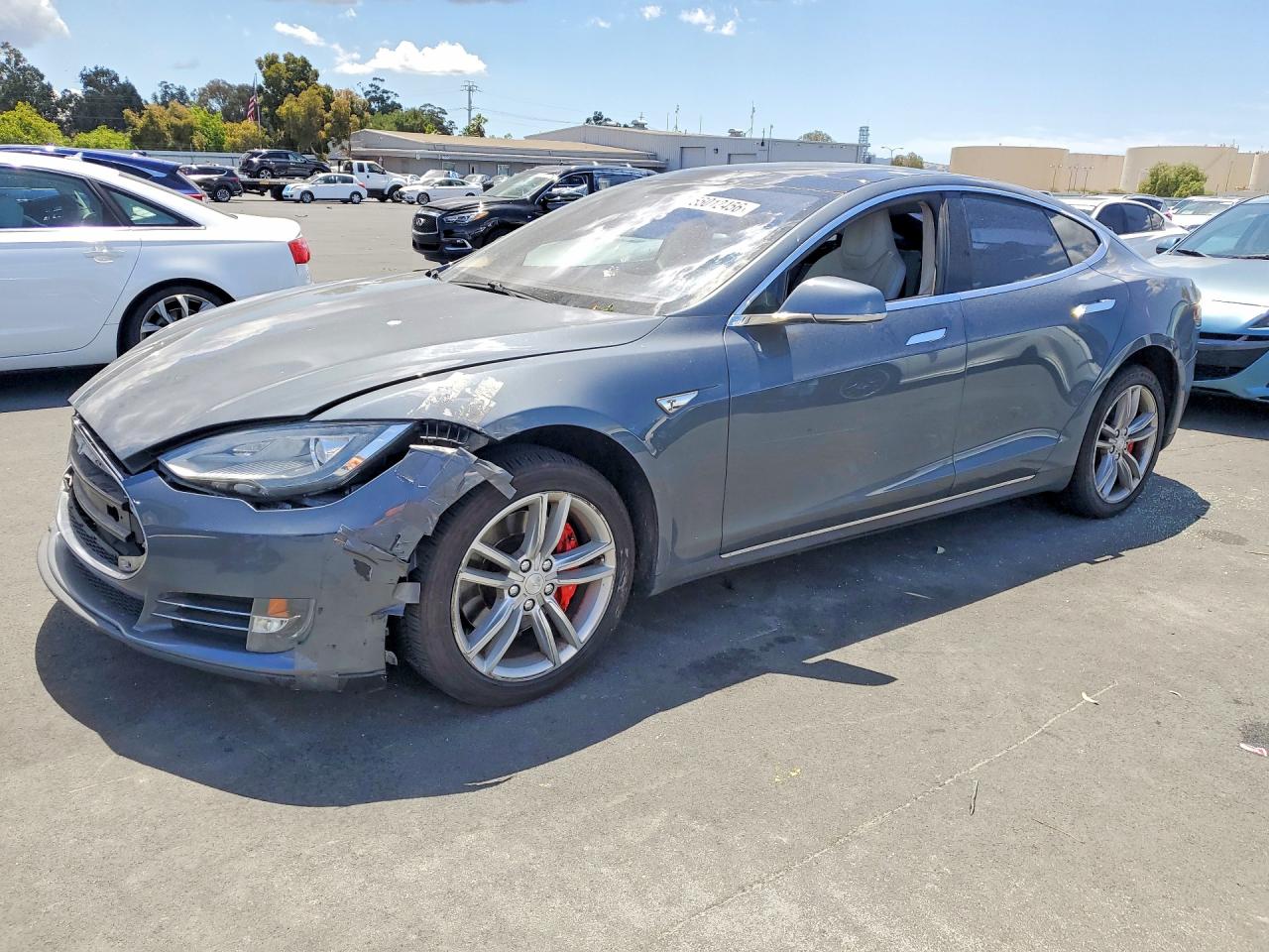 2013 Tesla Model S Gray vin: 5YJSA1CN5DFP17892