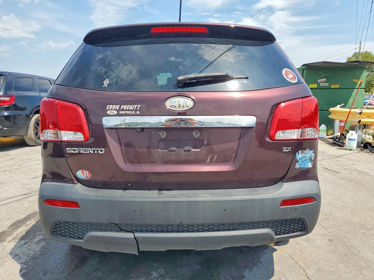 2013 Kia Sorento Ex Maroon vin: 5XYKU4A66DG399875