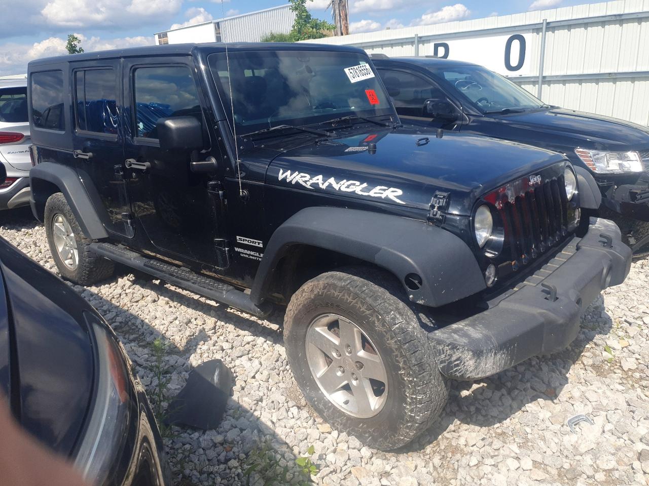 2014 Jeep Wrangler Unlimited Sport Black vin: 1C4HJWDG0EL138346