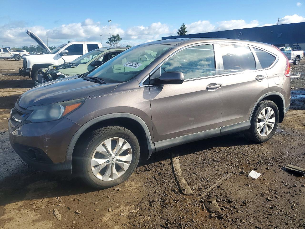 2012 Honda Cr-v Ex Gray vin: 5J6RM3H57CL024838
