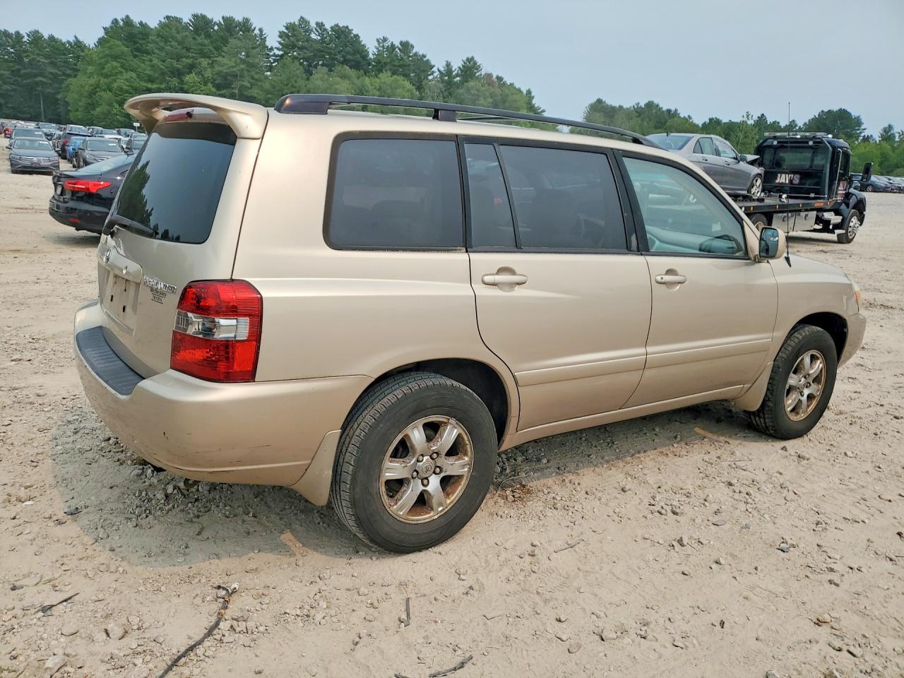 2007 Toyota Highlander Sport Beige vin: JTEHP21A570211136