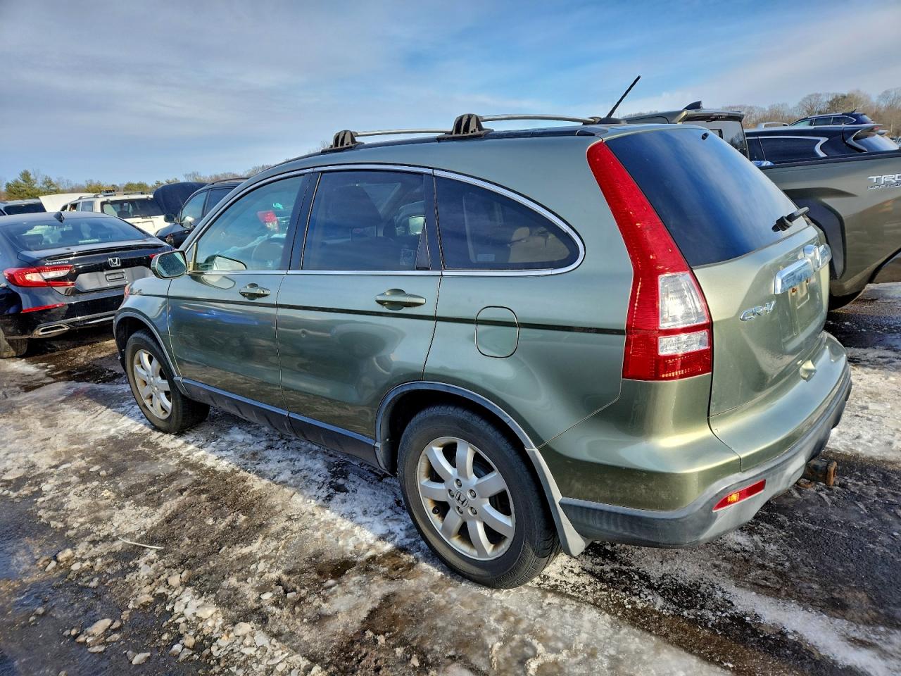 2008 Honda Cr-v Exl Green vin: JHLRE48728C037307