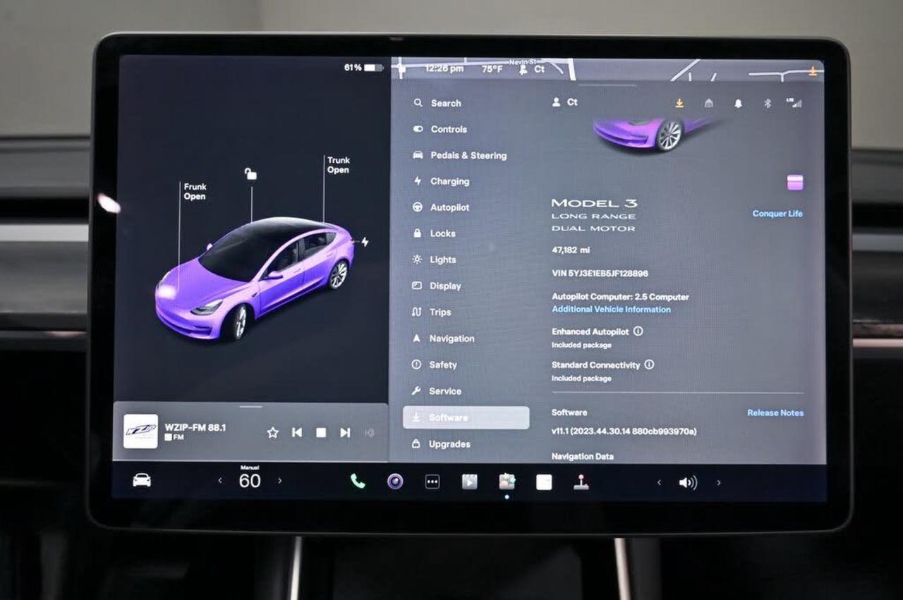 2018 Tesla Model 3 Black vin: 5YJ3E1EB5JF128896