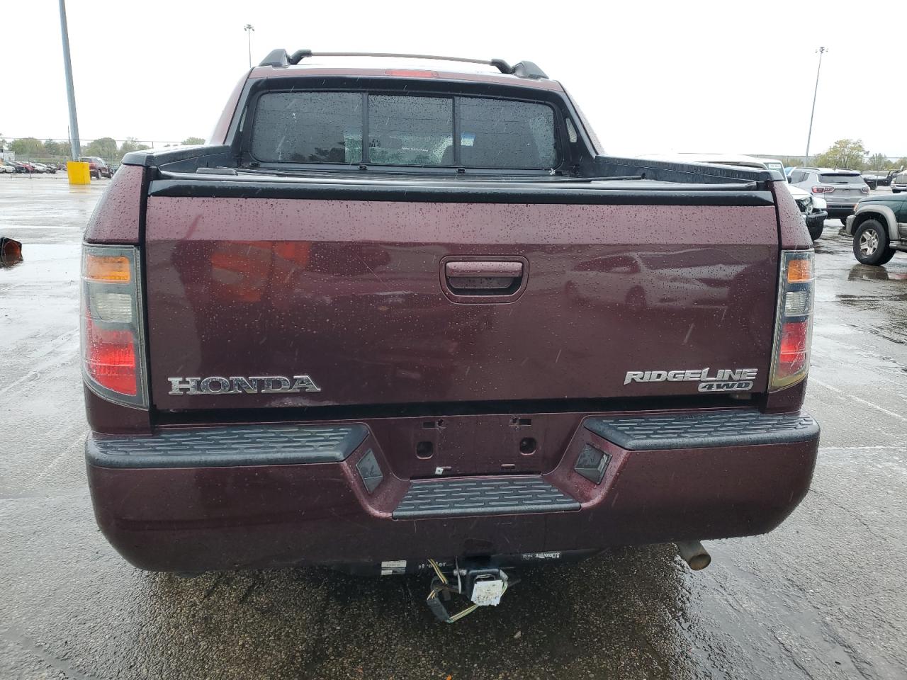2008 Honda Ridgeline Rtl Burgundy vin: 2HJYK16578H518728