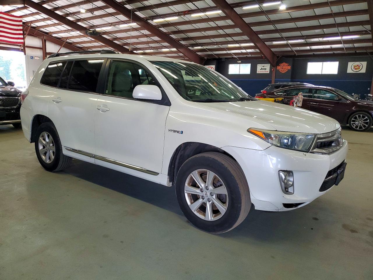 2012 Toyota Highlander Hybrid White vin: JTEBC3EH3C2009781