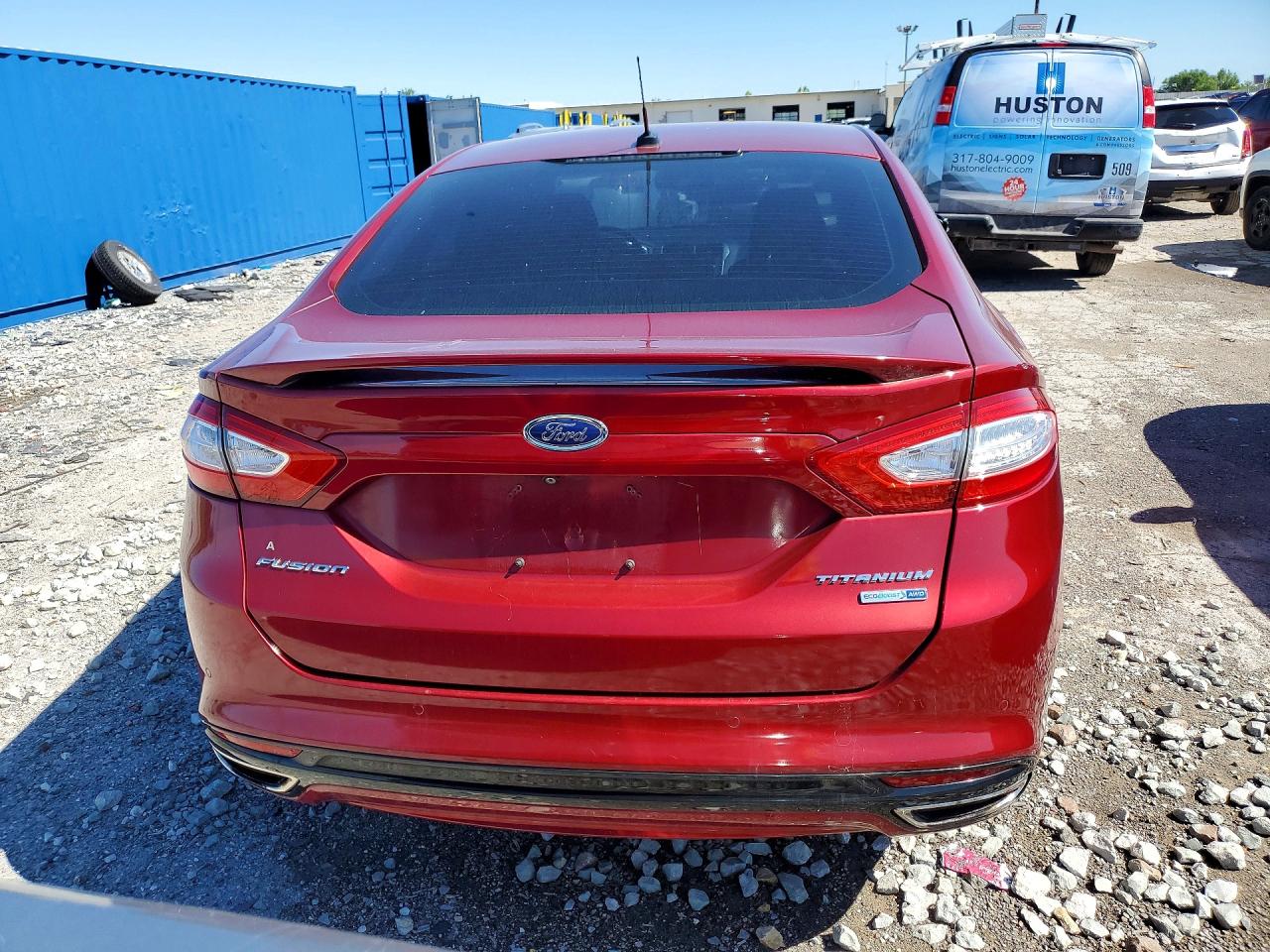 2015 Ford Fusion Titanium Red vin: 3FA6P0D94FR168365