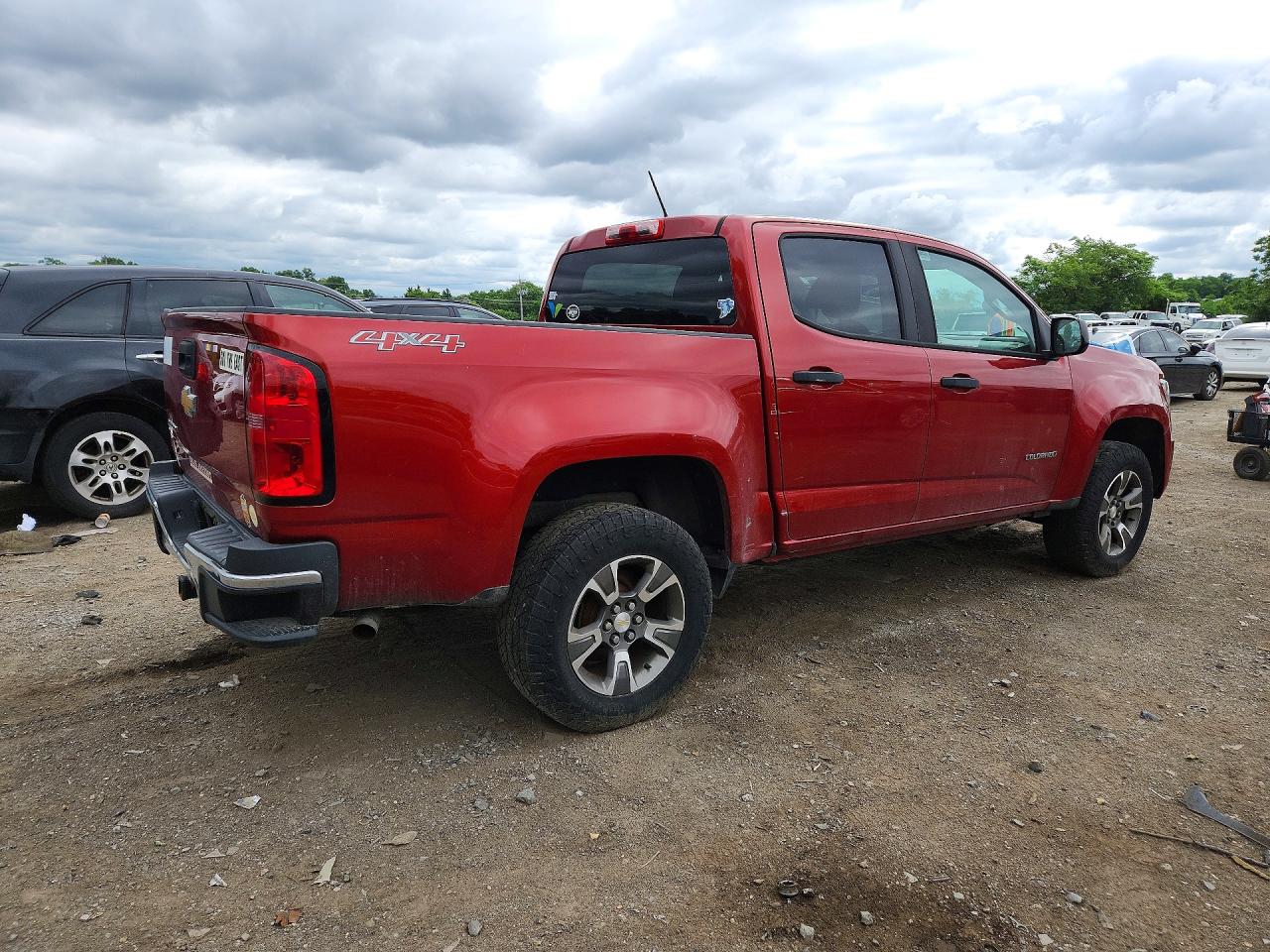 2016 Chevrolet Colorado Красный vin: 1GCGTBE37G1384593
