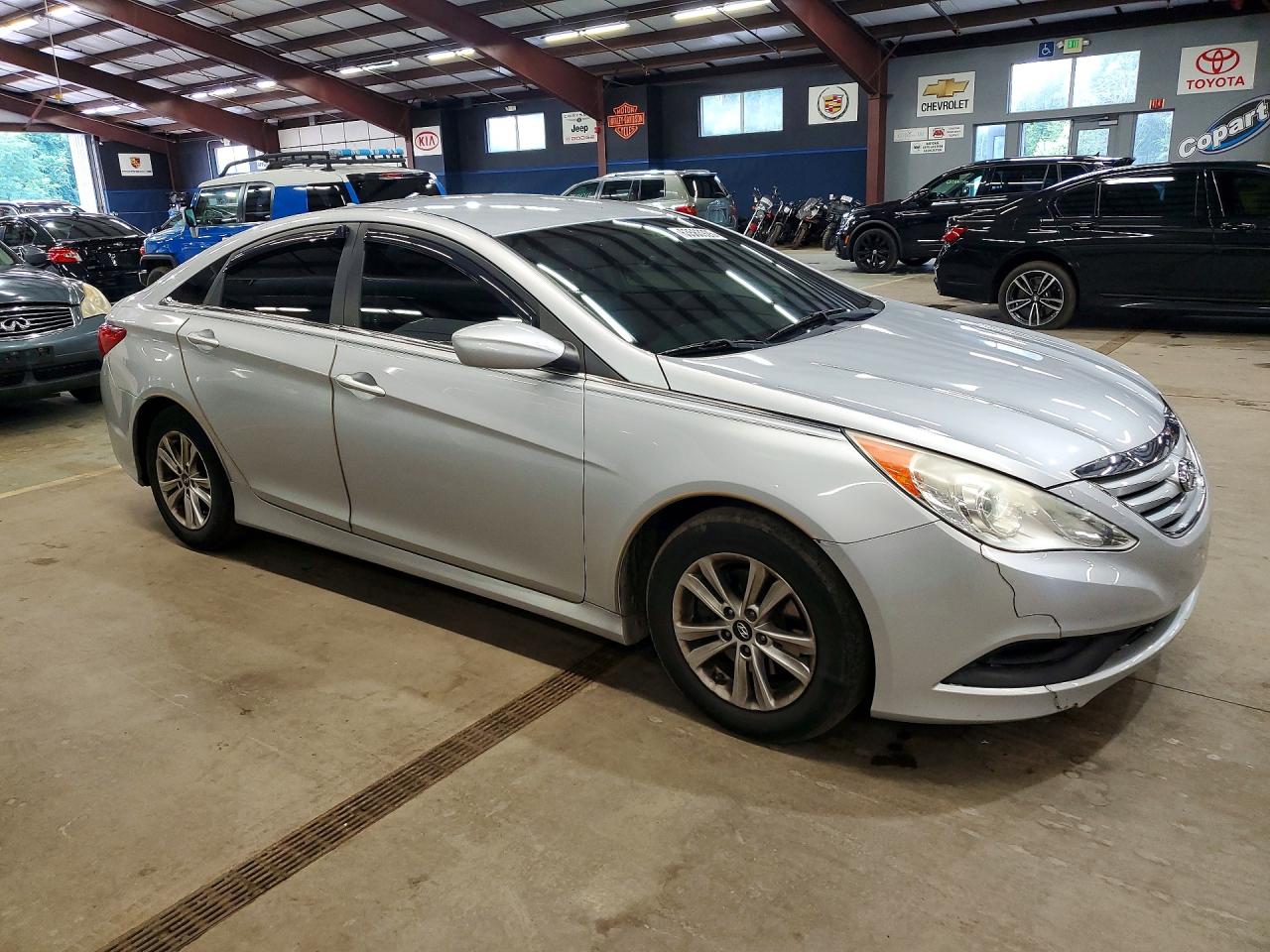 2014 Hyundai Sonata Gls Silver vin: 5NPEB4ACXEH885575