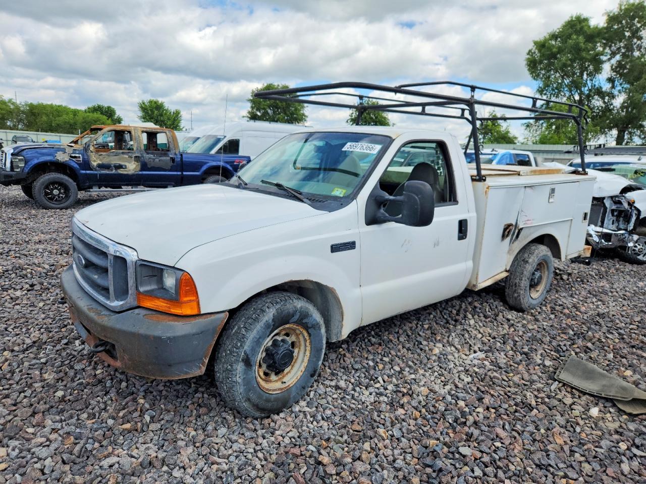 2004 Ford F250 White vin: 1FDNF20L34ED17768