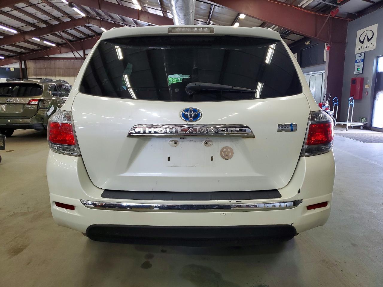 2012 Toyota Highlander Hybrid White vin: JTEBC3EH3C2009781