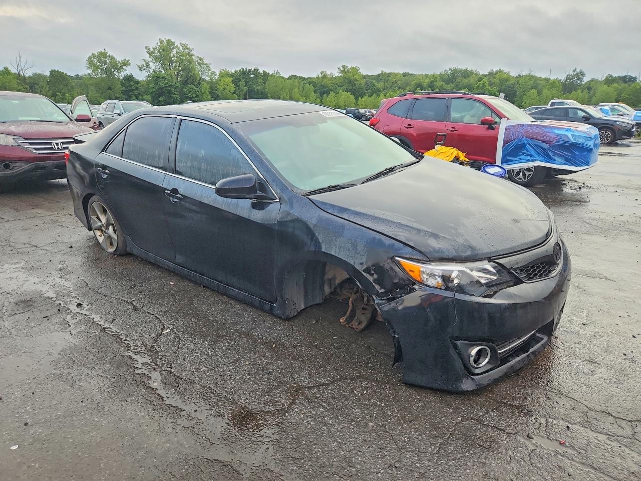 2012 Toyota Camry Se V6 Black vin: 4T1BK1FK5CU008492