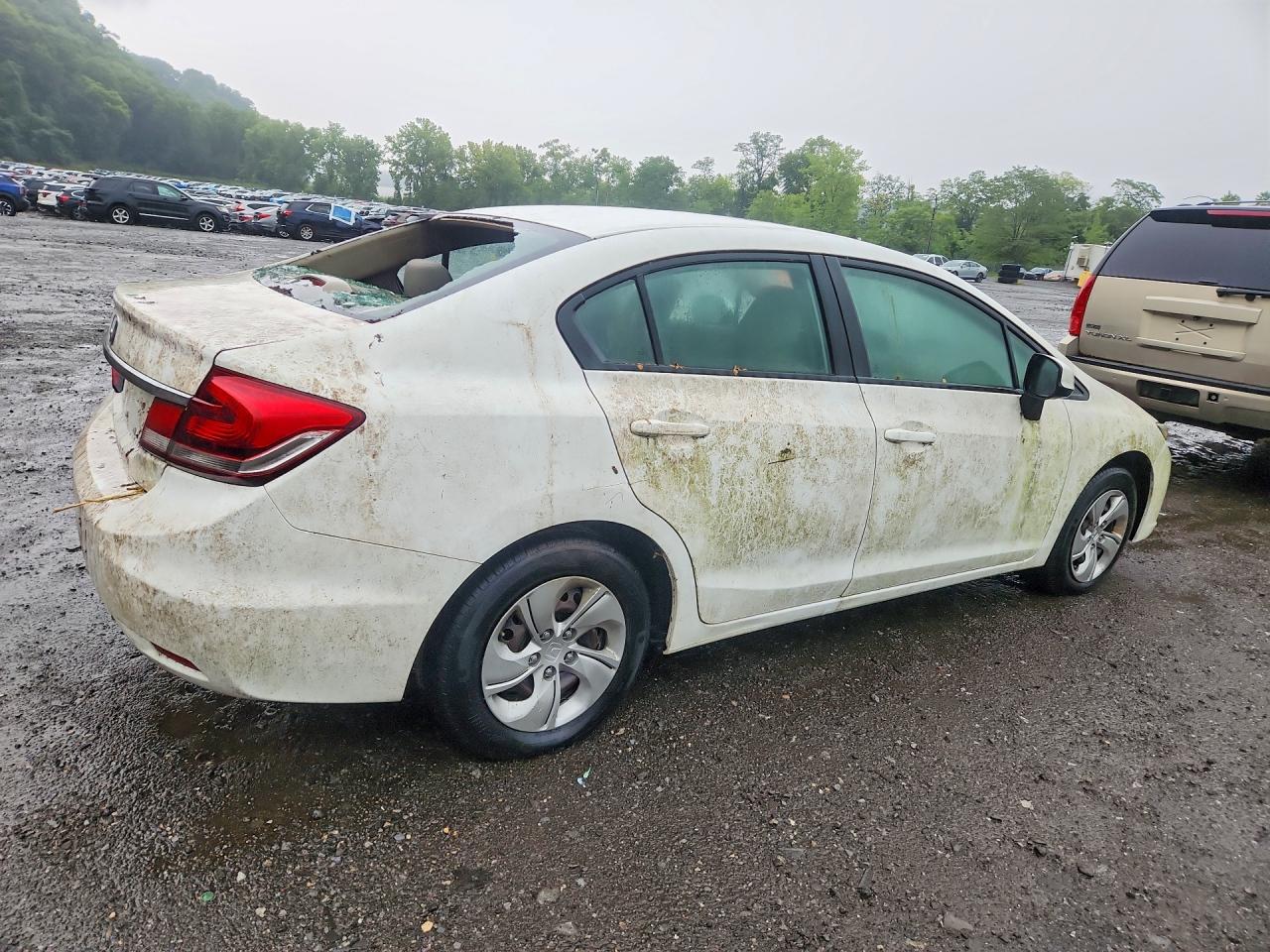 2013 Honda Civic Lx Белый vin: 2HGFB2F5XDH522656