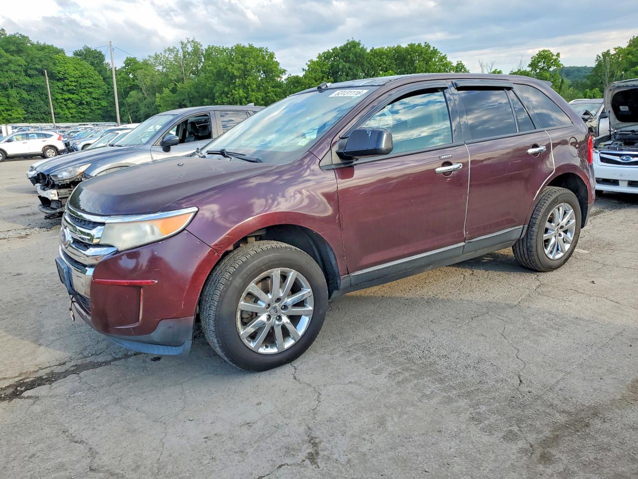 2011 Ford Edge Sel Red vin: 2FMDK4JC9BBA66636