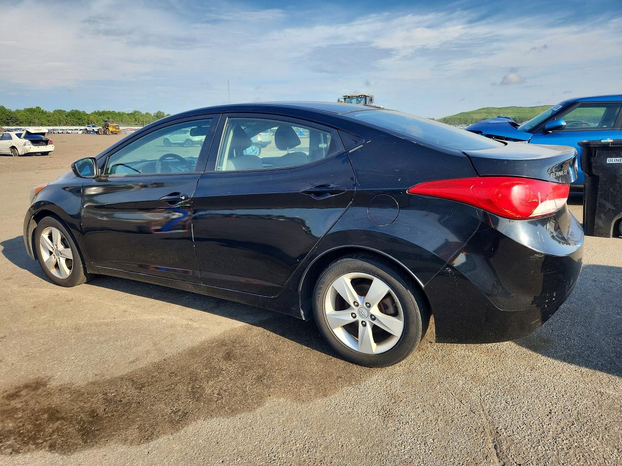 2011 Hyundai Elantra Gls Black vin: KMHDH4AEXBU089305