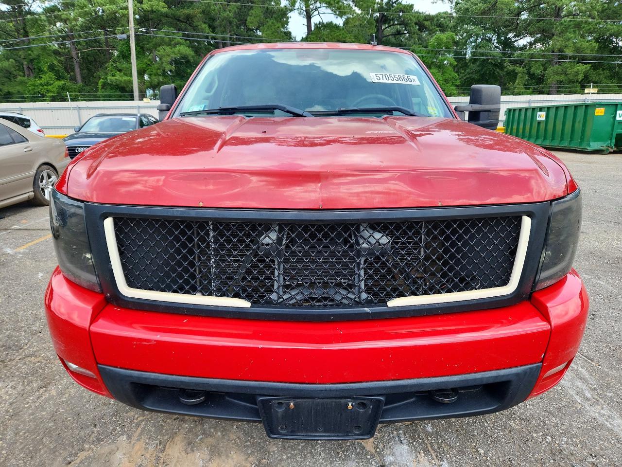 2008 Chevrolet Silverado K1500 Red vin: 2GCEK133081299923