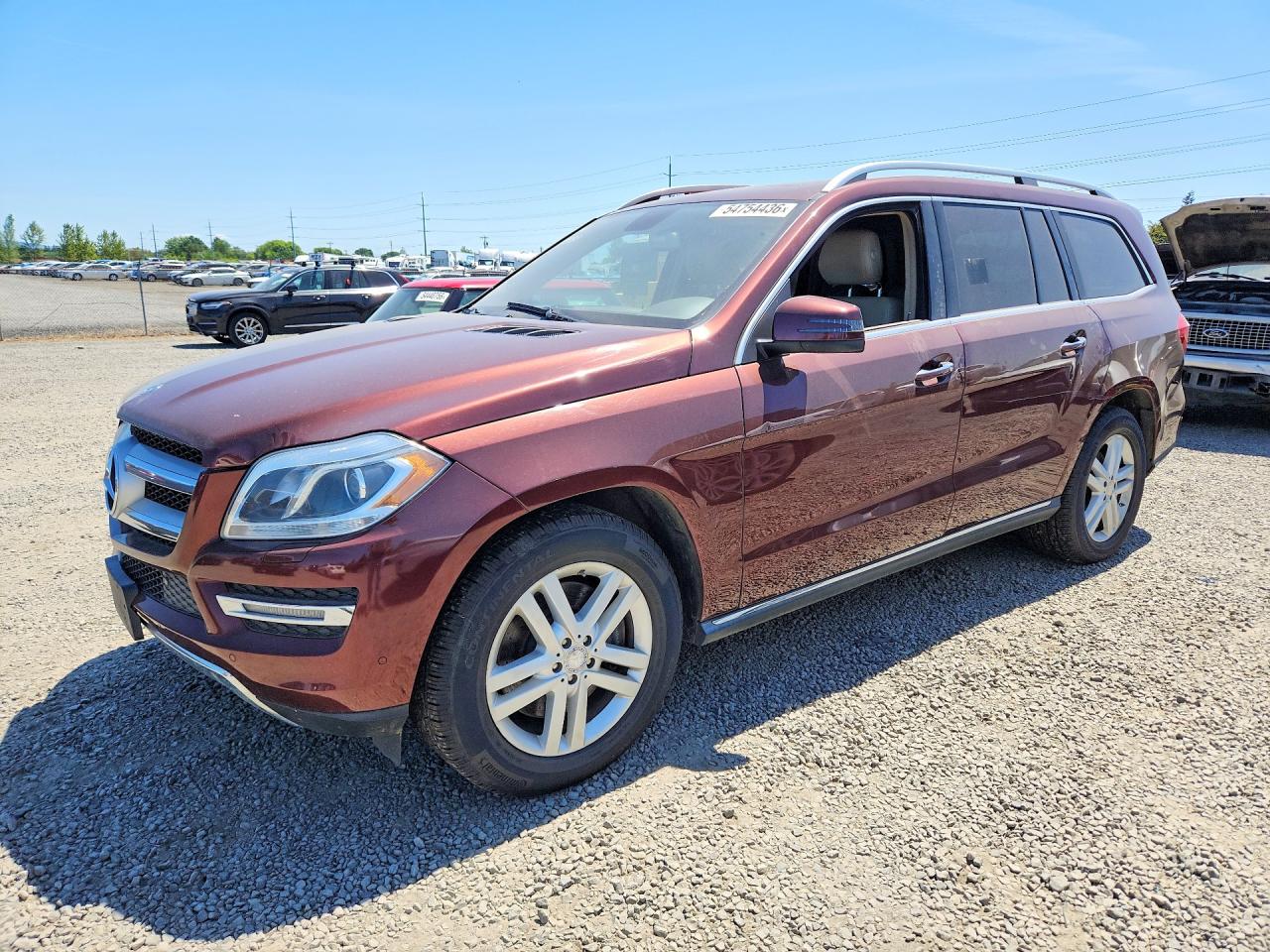 2013 Mercedes-benz Gl 450 4matic Maroon vin: 4JGDF7CE4DA230877