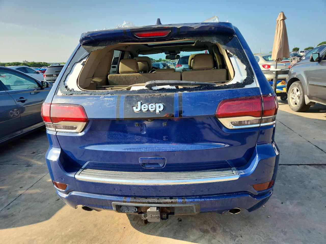 2015 Jeep Grand Cherokee Overland Blue vin: 1C4RJFCGXFC753333