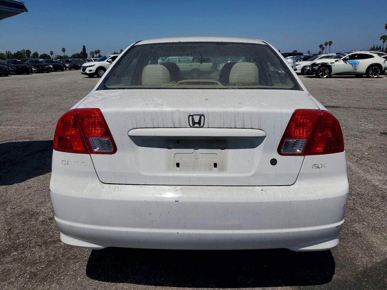 2005 Honda Civic Ex White vin: JHMES26795S000315