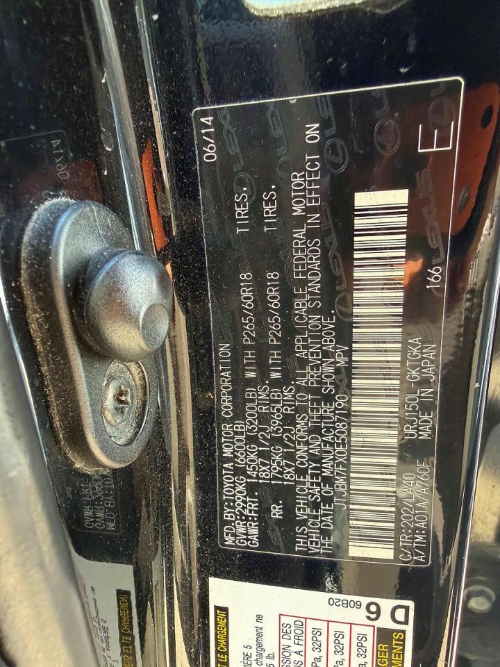 2014 Lexus Gx 460 Black vin: JTJBM7FX0E5087190
