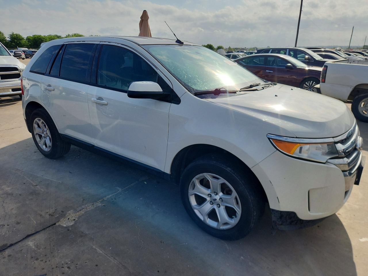 2013 Ford Edge Sel White vin: 2FMDK3JC5DBA07936