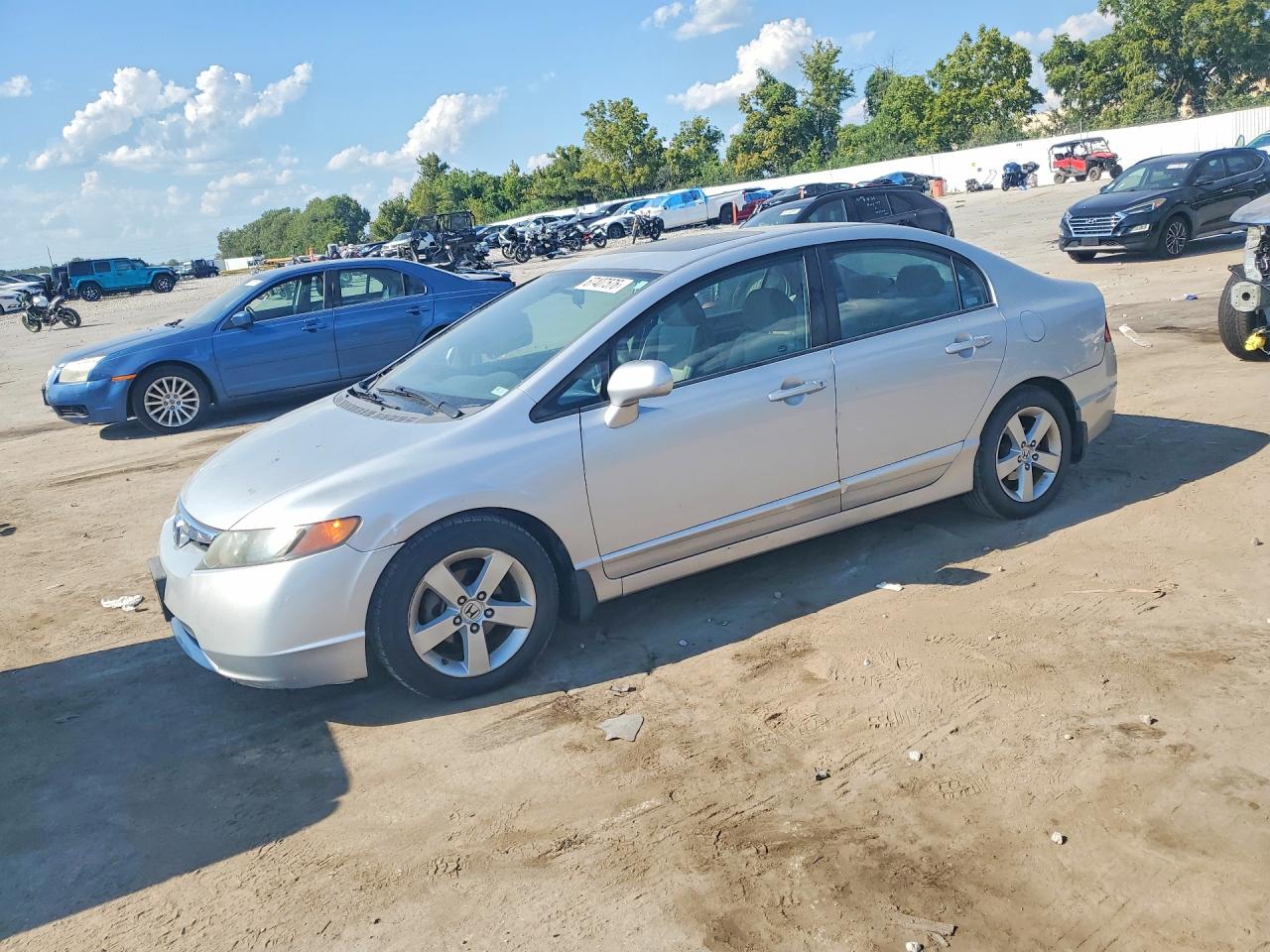 2007 Honda Civic Ex Серебряный vin: 1HGFA16867L051054