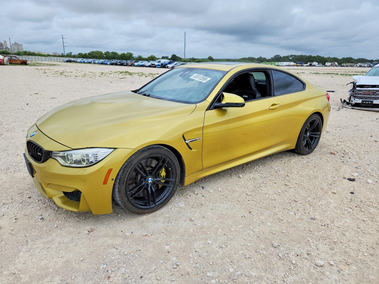 2015 Bmw M4 Yellow vin: WBS3R9C59FK331552