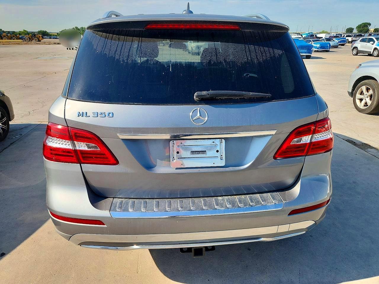 2014 Mercedes-benz Ml 350 Silver vin: 4JGDA5JB2EA271201