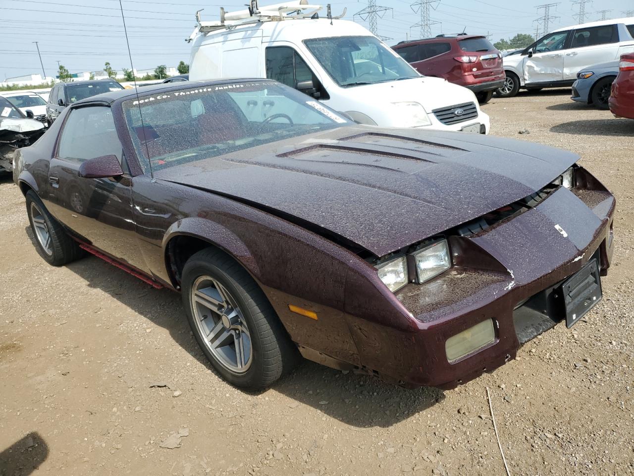 1987 Chevrolet Camaro Темно-бордовый vin: 1G1FP21F4HN107032