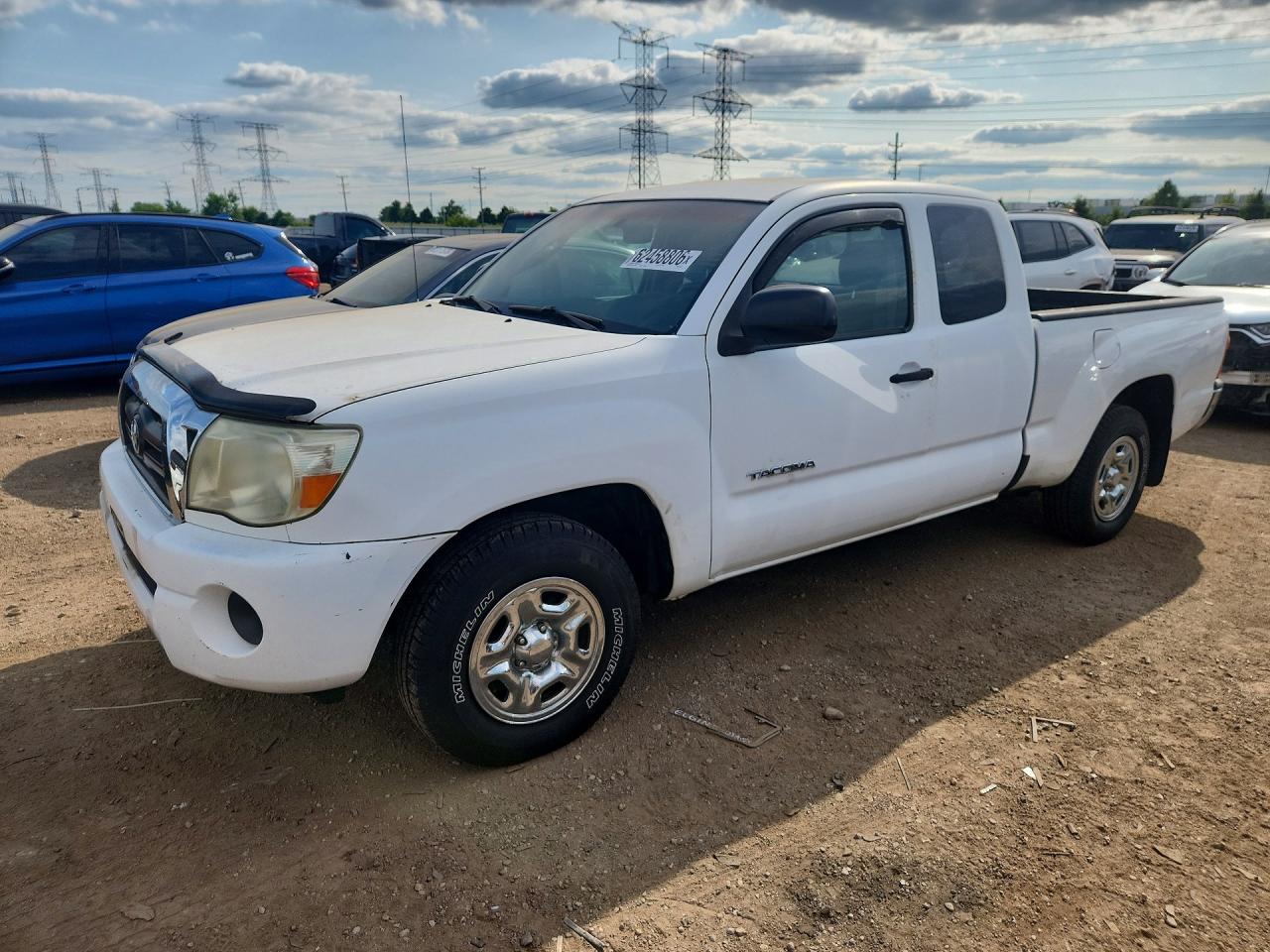 2007 Toyota Tacoma Base White vin: 5TETX22N17Z355122