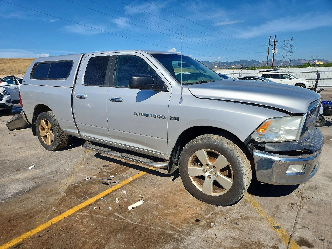 2012 Dodge Ram 1500 Slt Silver vin: 1C6RD7GTXCS153909