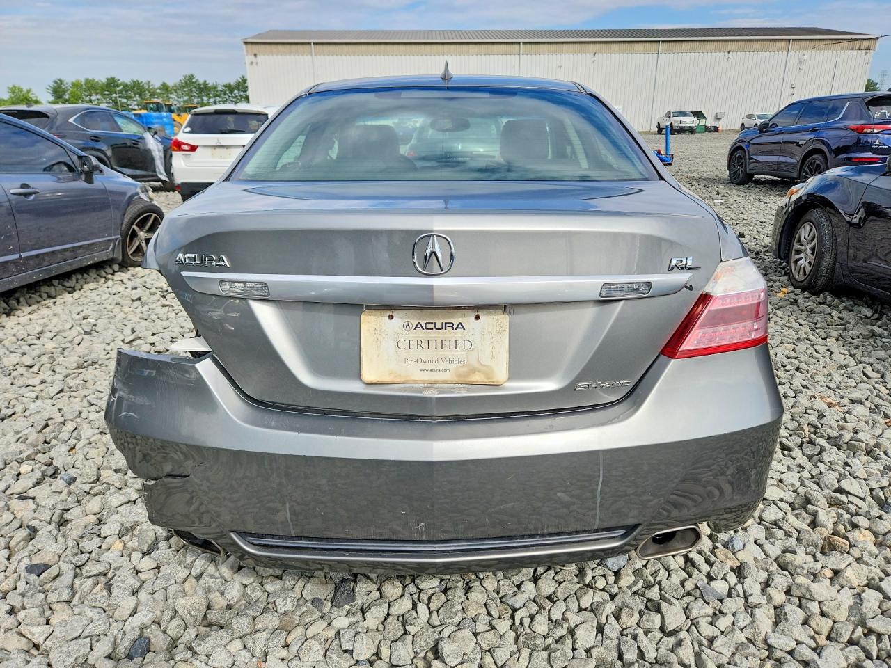 2010 Acura Rl Silver vin: JH4KB2F67AC001722