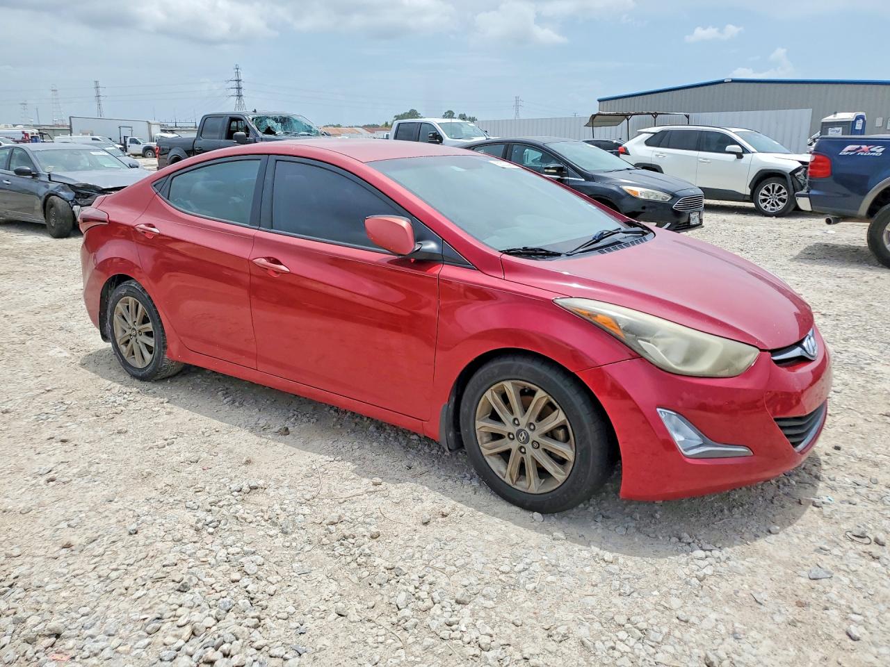 2014 Hyundai Elantra Se Красный vin: KMHDH4AE4EU186021