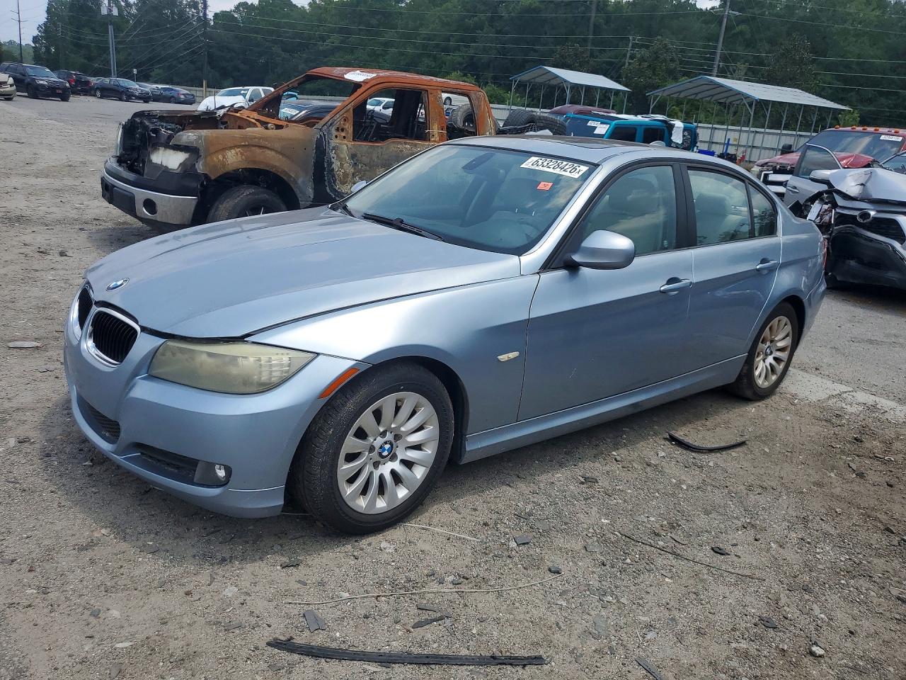 2009 Bmw 328 I Blue vin: WBAPH77559NM46305