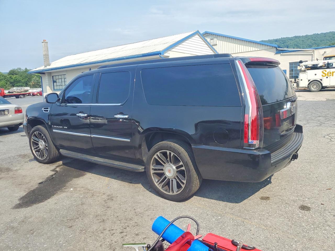 2007 Cadillac Escalade Esv Black vin: 1GYFK66887R430783