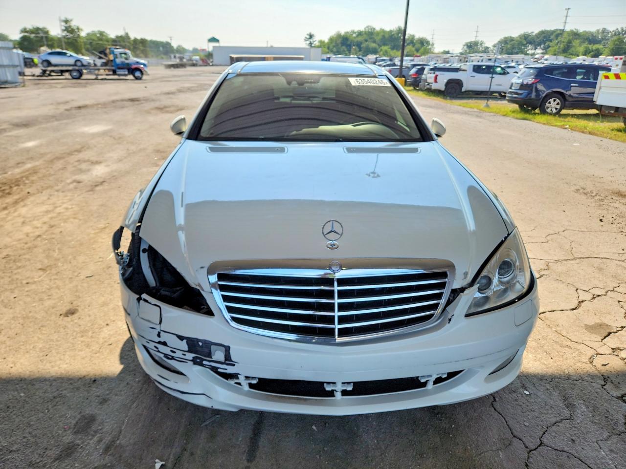 2008 Mercedes-benz S 600 White vin: WDDNG76X38A162246