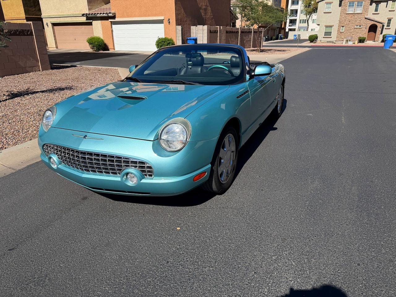 2002 Ford Thunderbird Turquoise vin: 1FAHP60A52Y116668