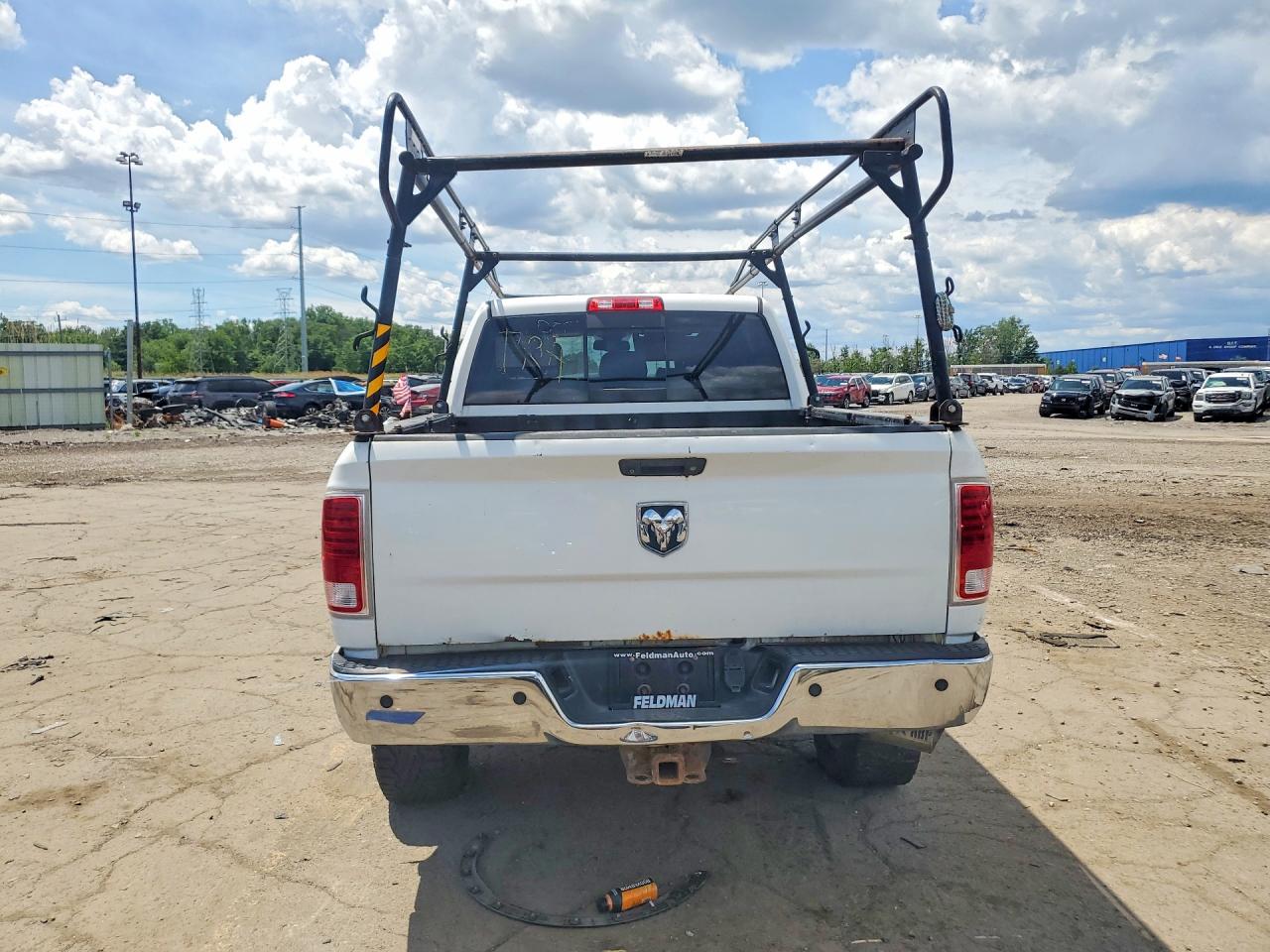 2013 Ram 2500 Longhorn White vin: 3C6UR5PL1DG533746