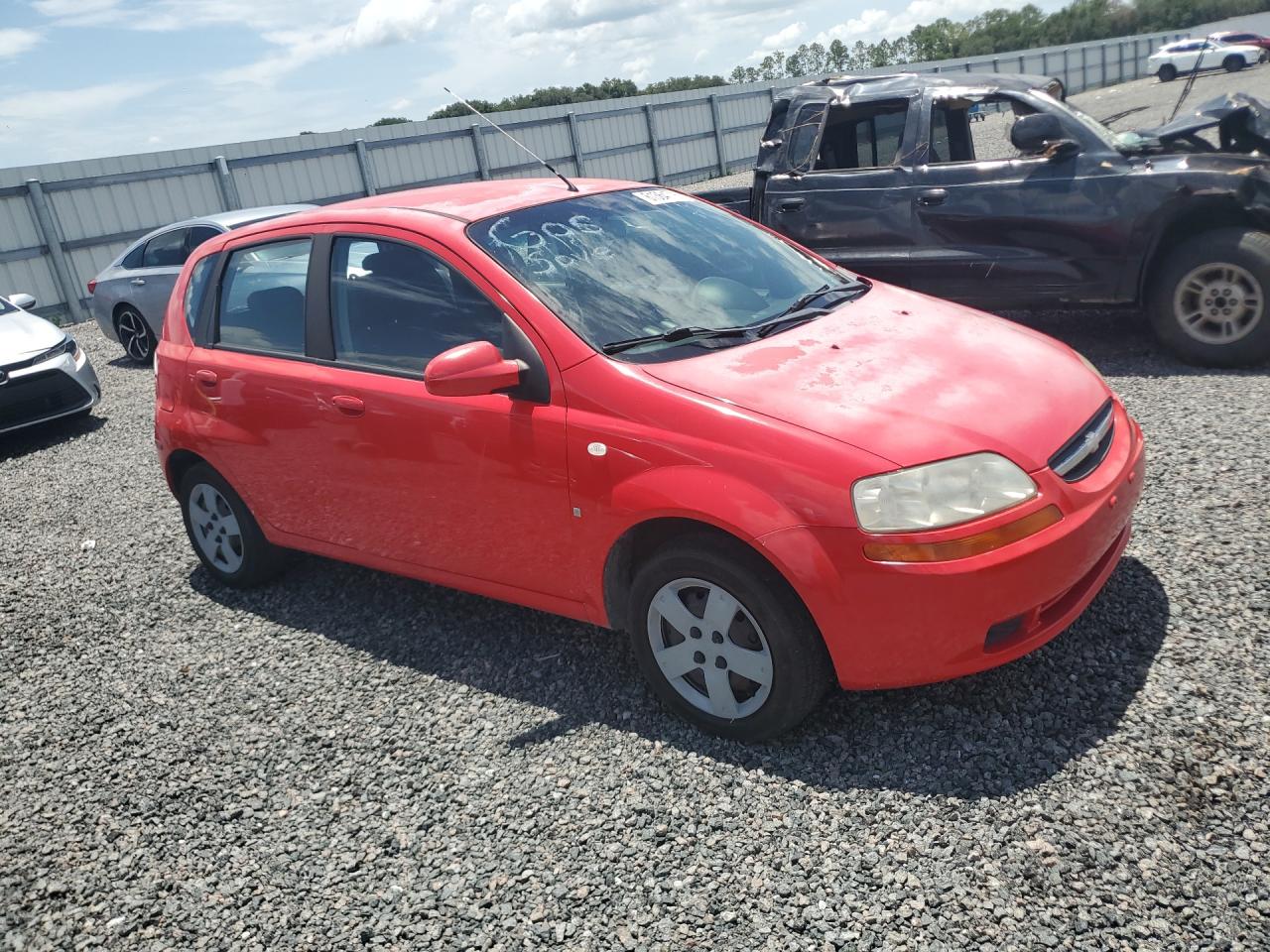 2008 Chevrolet Aveo Base Red vin: KL1TD666X8B255424