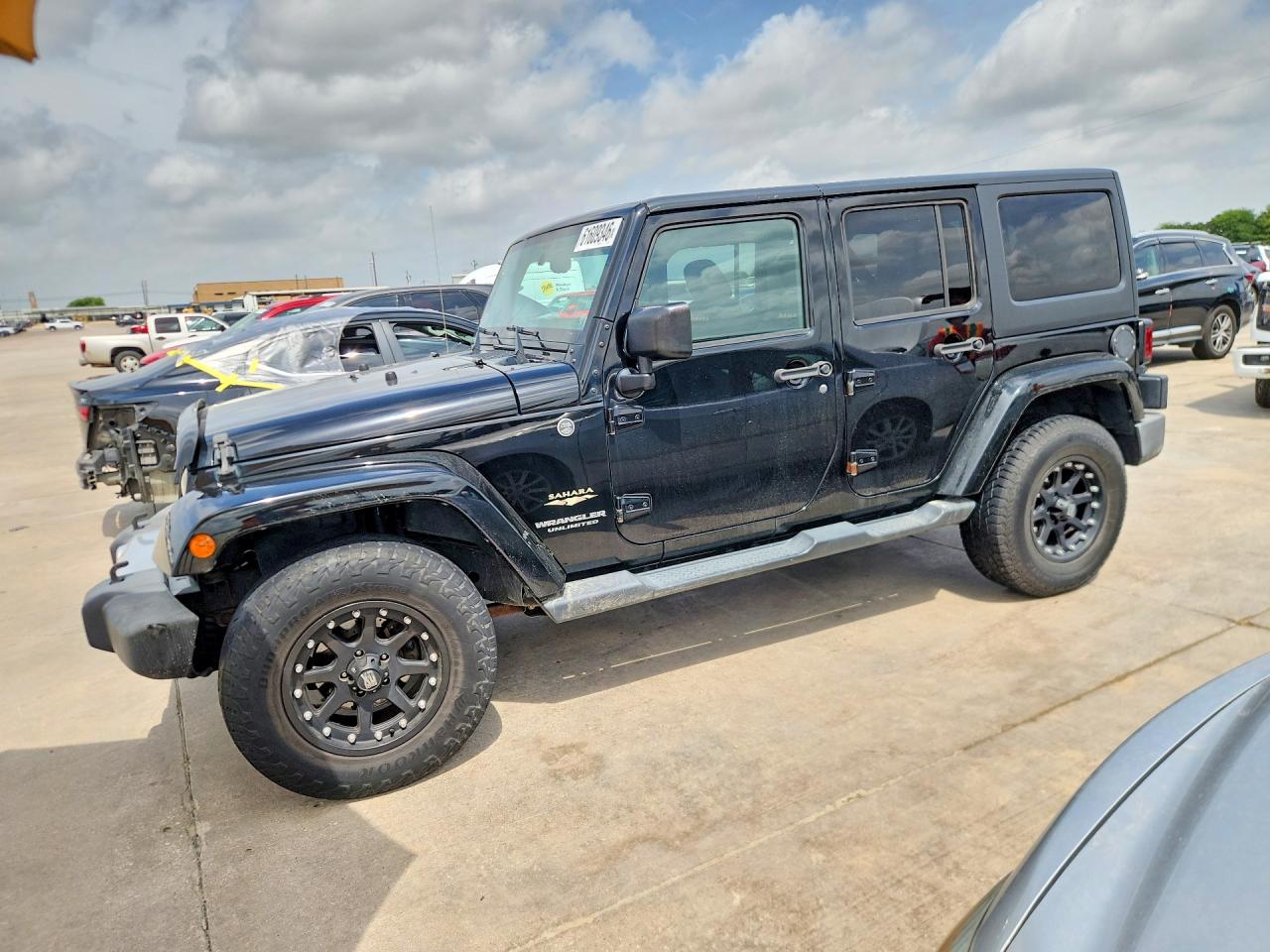 2015 Jeep Wrangler Unlimited Sahara Black vin: 1C4HJWEG4FL732986