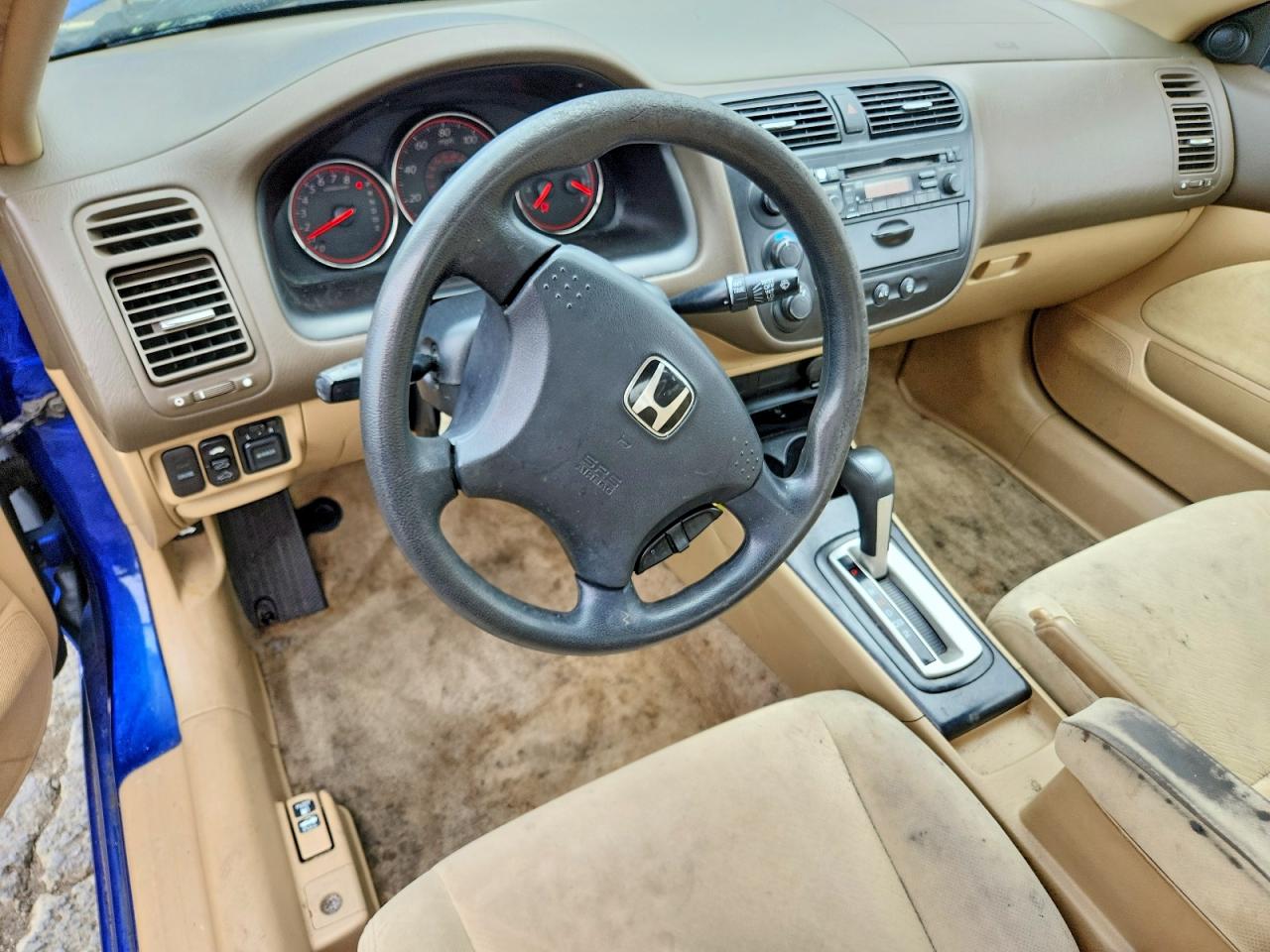 2004 Honda Civic Ex Blue vin: 1HGEM22944L081477