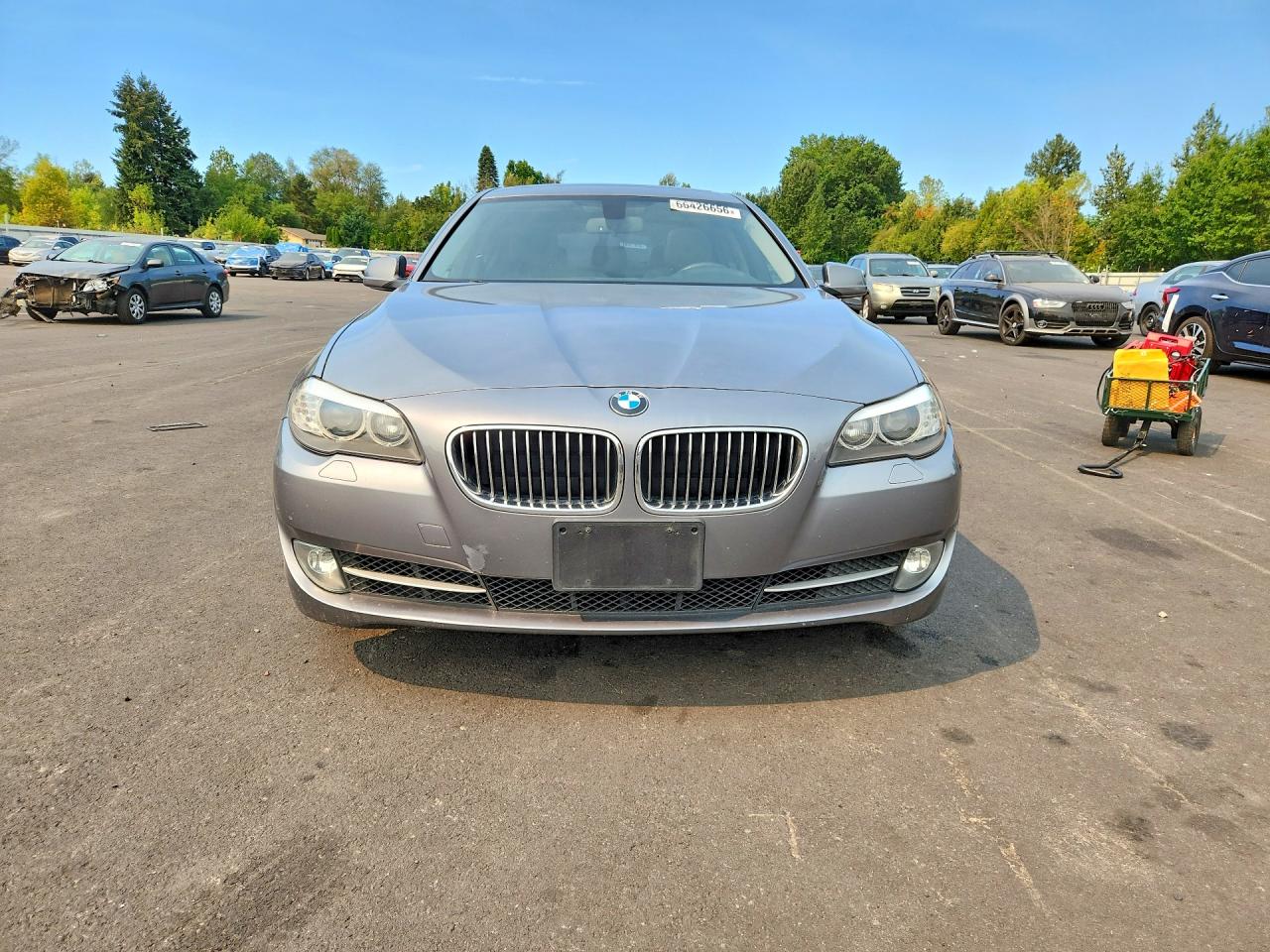 2013 Bmw 528 I Silver vin: WBAXG5C5XDD228842
