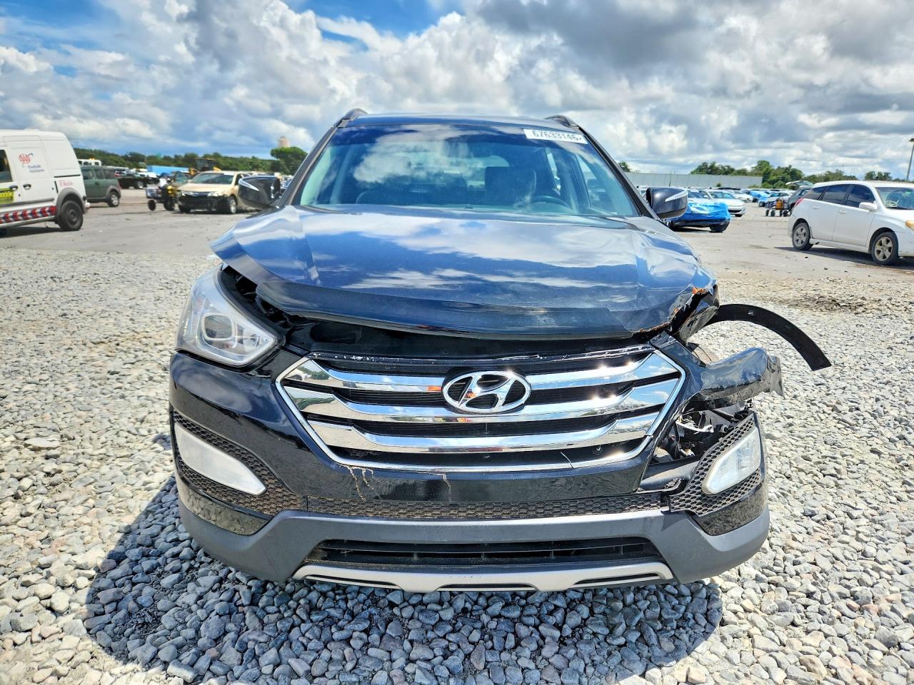2013 Hyundai Santa Fe Sport 2.4l Black vin: 5XYZU3LB4DG115033
