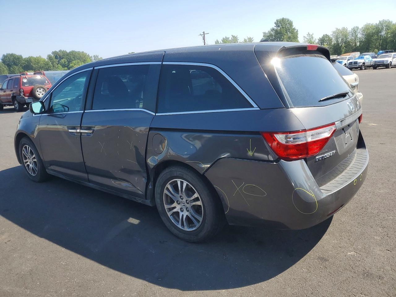 2012 Honda Odyssey Exl Gray vin: 5FNRL5H61CB128841