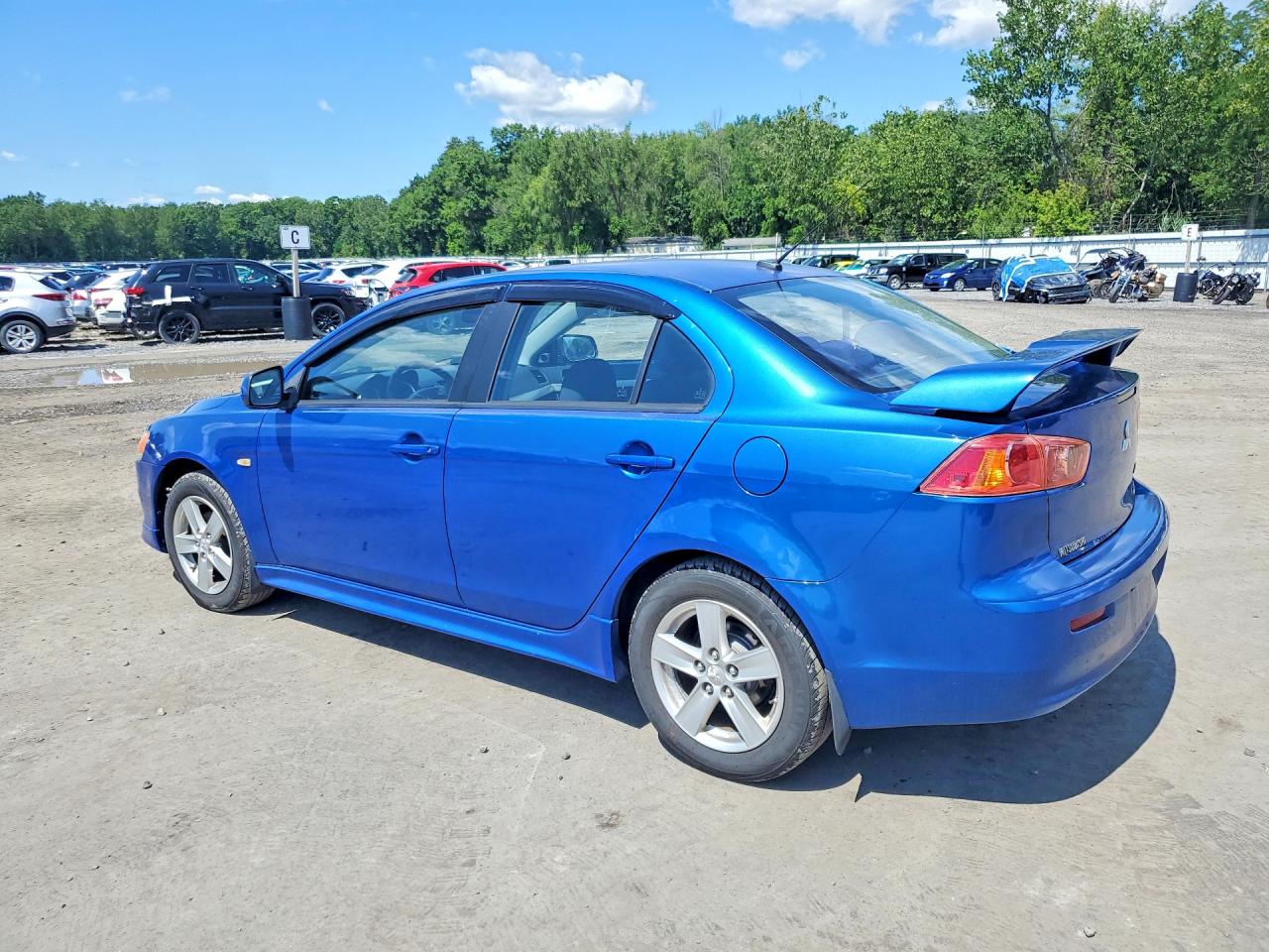 2009 Mitsubishi Lancer Es/es Sport Blue vin: JA3AU26U29U036131